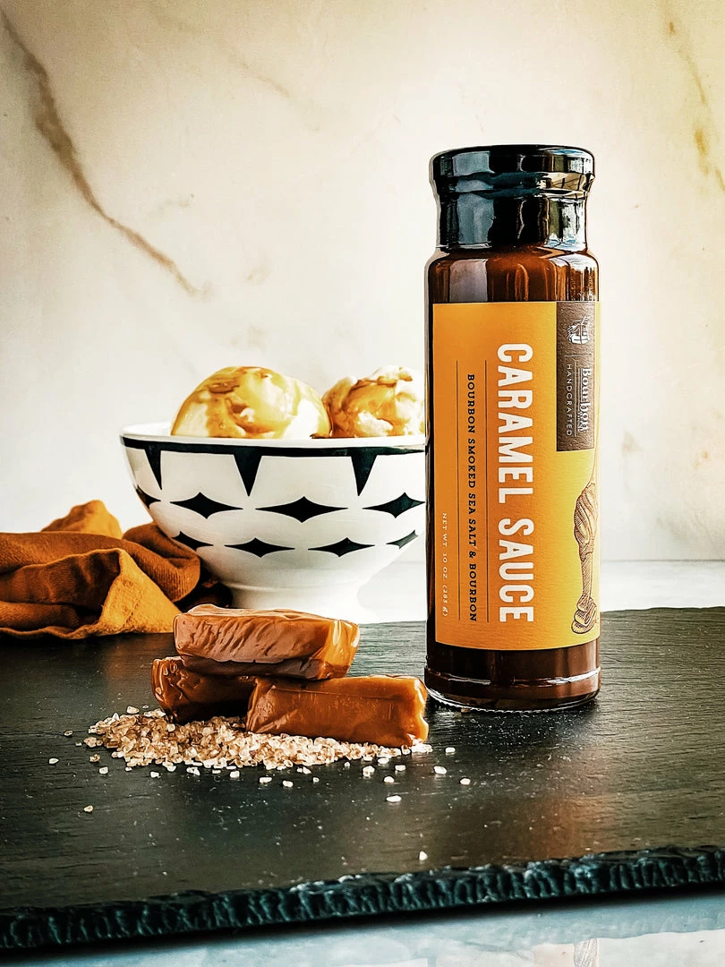 Bourbon Barrel Foods Caramel Sauce W/ Bourbon Smoked Sea Salt & Bourbon