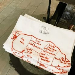 Girls Can Tell Pig Tea Towel