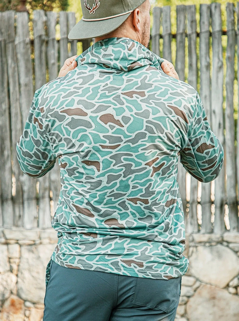 Burlebo: Perfomance Hoodie - Retro Duck Camo