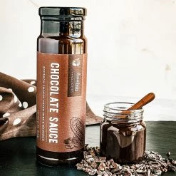 Bourbon Barrel Foods Pantry + Barware Chocolate Sauce W/ Bourbon Smoked Cacao Nibs & Bourbon