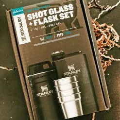 Gifts For Him Stanley: Shot Glass + Flask Set