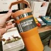 Gifts For Her Stanley: Ice Flow Flip Straw 20oz Jug - Ochre