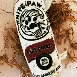 Haute Diggity Dog White Paw Dog Toy - Bark Cherry