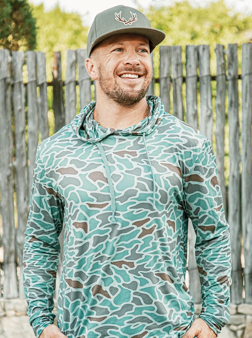 Burlebo: Perfomance Hoodie - Retro Duck Camo