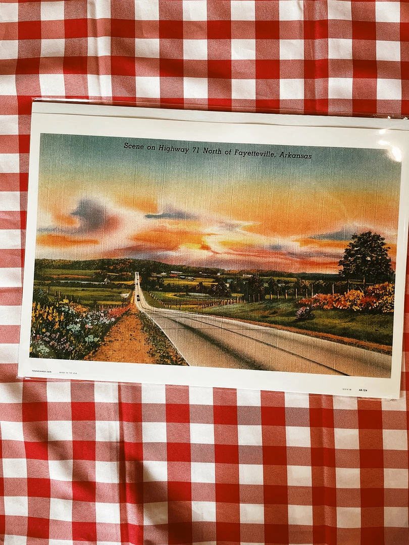 Found Image Highway 71 In Fayetteville, Arkansas Art Print
