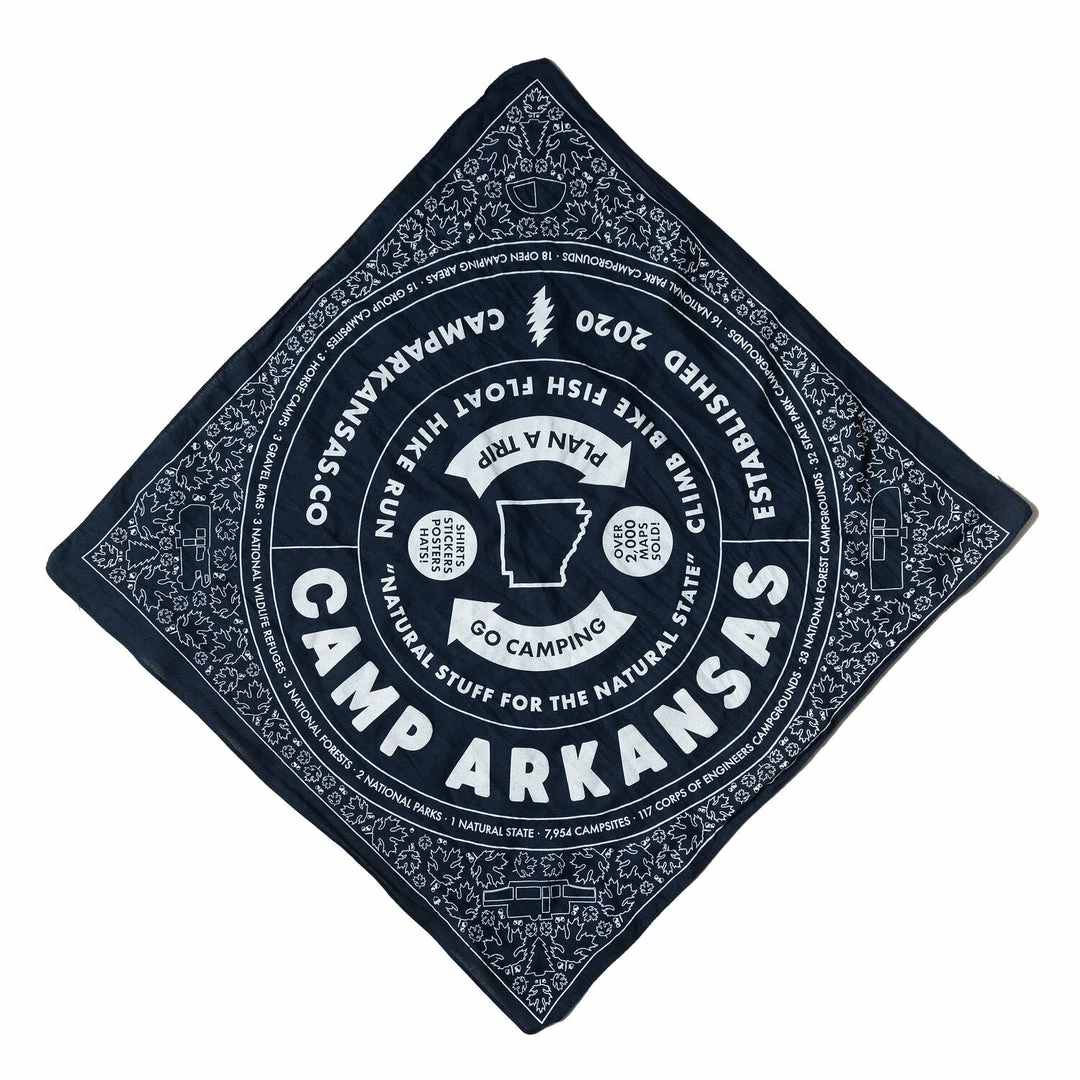 Lake Camp Arkansas: Everyday Bandana - Navy