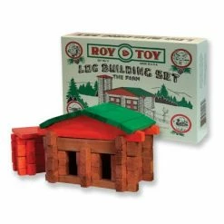 Channel Craft Kids + Baby Roy Toy: Log Building Set - The Farm