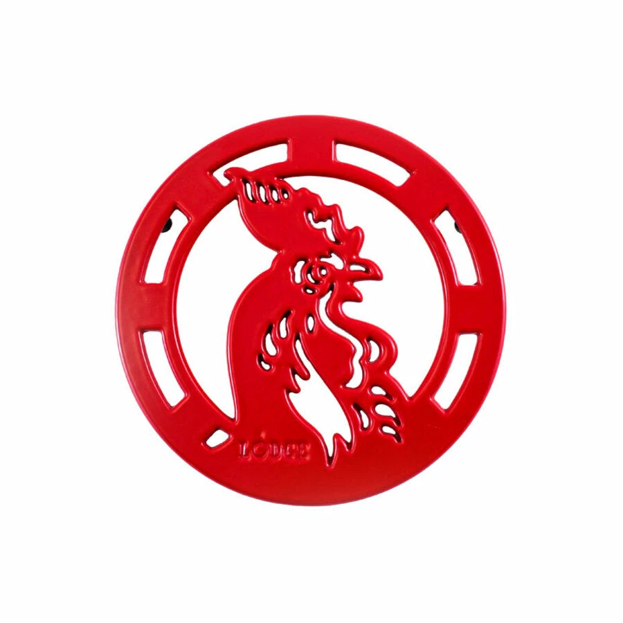 Lodge Enameled Rooster Trivet - 8 Inch Housewarming Gifts