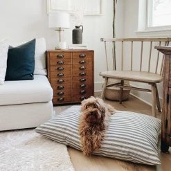 Decor The Foggy Dog: Ticking Stripe Dog Bed